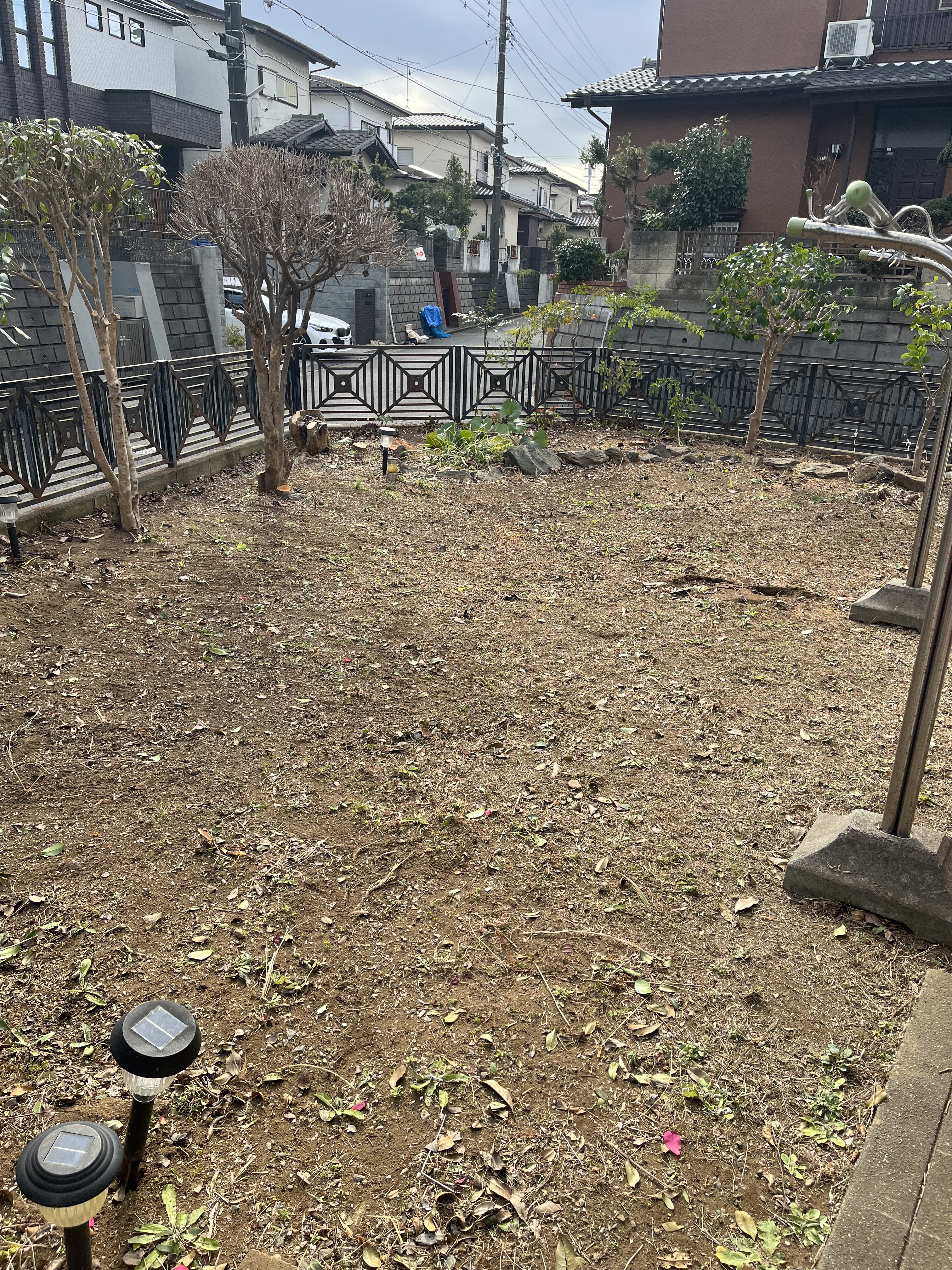 草刈り作業の仕上がり